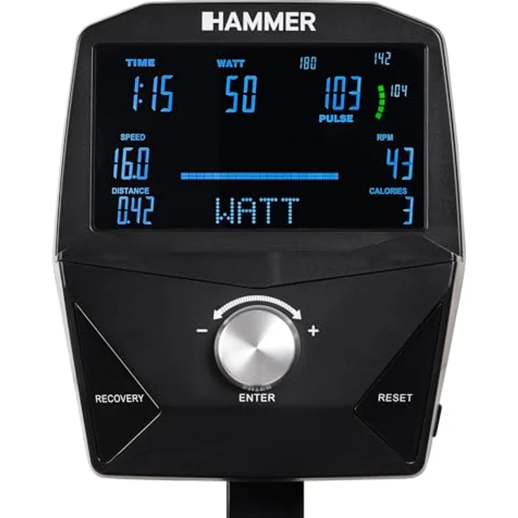 HAMMER Speedbike HyRace S, Indoor Cycle Heimtrainer mit 20 kg Schwungmasse, Bluetooth und Tablet- & Smartphonehalterung, kompatibel mit Kinomap & Zwift, Ergonomisches Race-Design – Bild 2