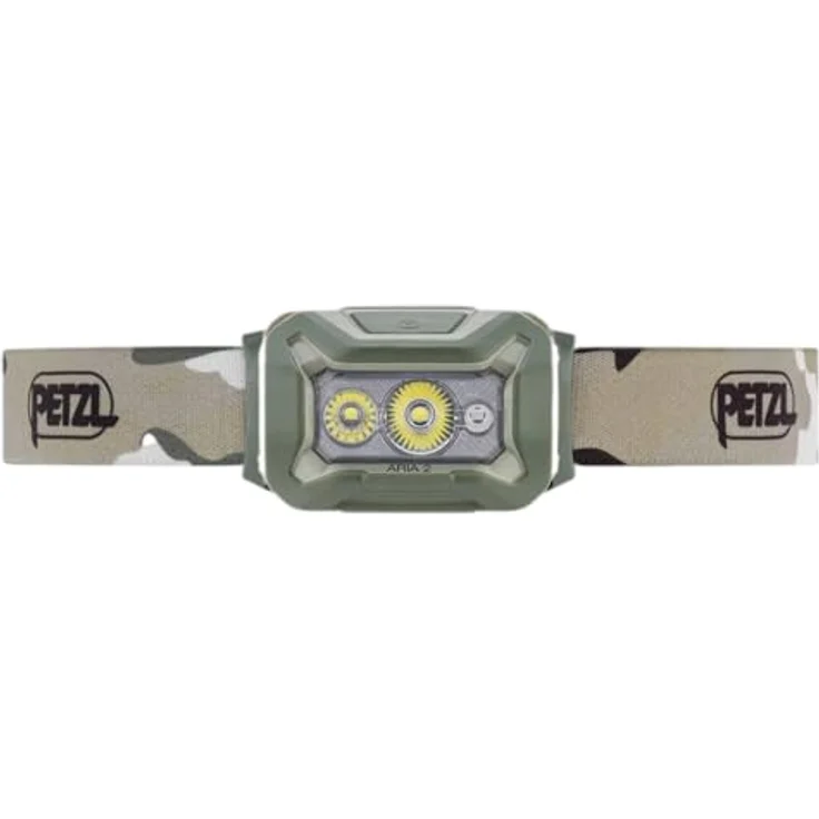 PETZL ARIA 2R RGB Stirnlampe, taktische Beleuchtung mit 600lm, Camouflage, wiederaufladbar über USB-C – Bild 2