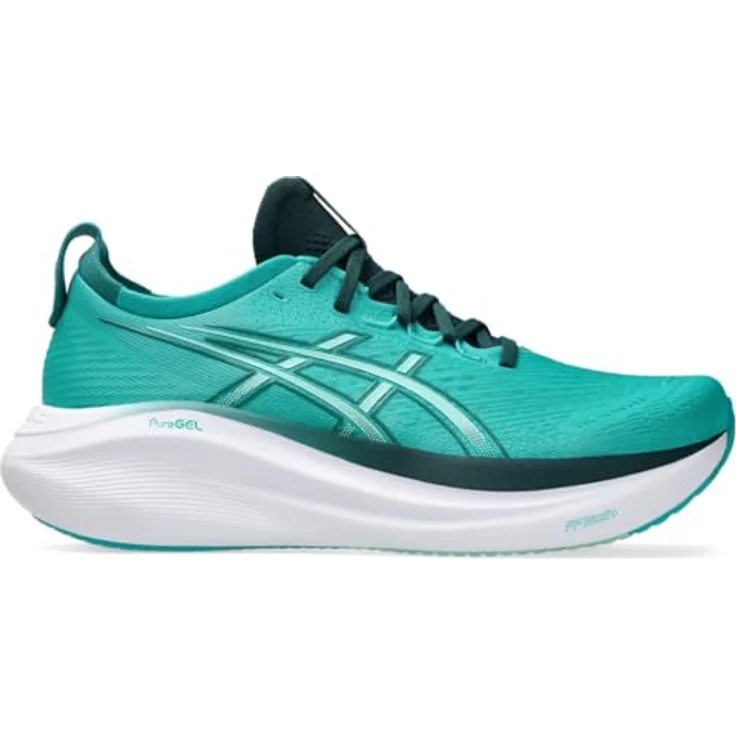 ASICS Performance Gel-Nimbus 27, Herren Laufschuhe mit FlyteFoam-Technologie und Gel-Dämpfung, Grün – Bild 8
