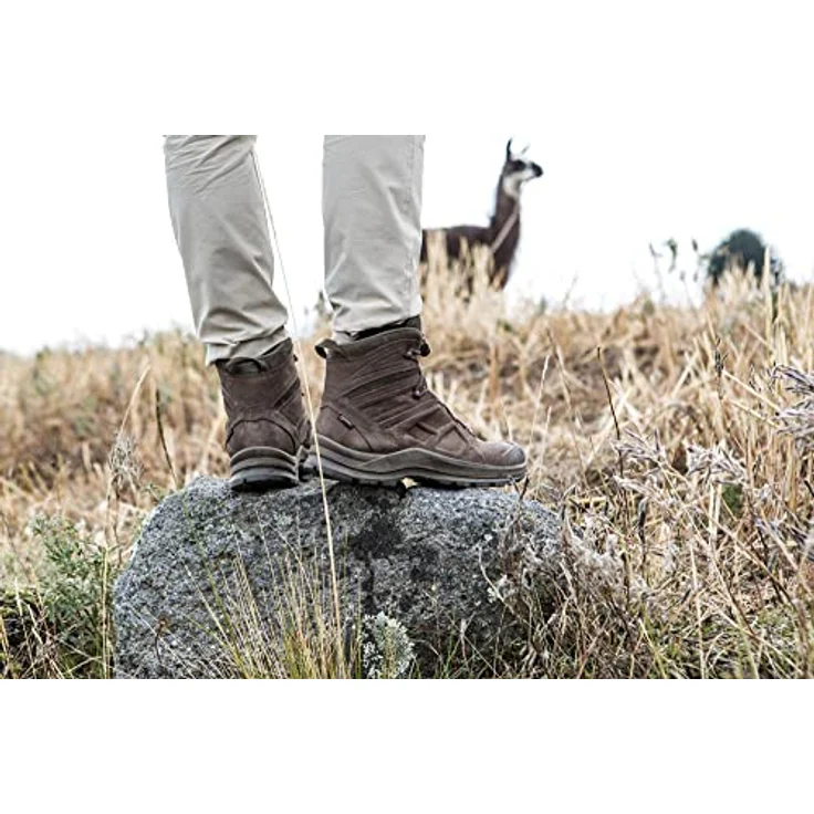 Haix Black Eagle Nature GTX Mid, Herren Wanderschuhe aus Nubukleder, wasserdicht, braun, Größe 45 – Bild 9