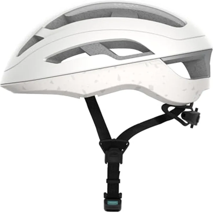 CRNK Angler Fahrradhelm, Ultraleichter Rennrad & E-Bike Helm für Damen & Herren, Aerodynamisch, Stoßabsorbierend, Belüftet, Magnetverschluss, Memory-Foam-Polster, Weiß, Größe L