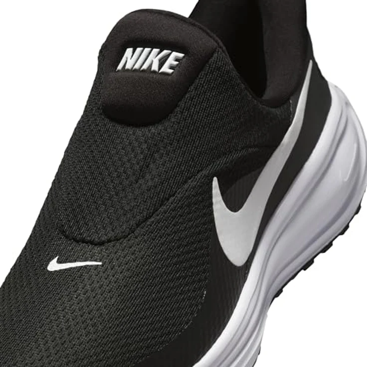 Nike Revolution 8 EasyOn, Damen Sneakers mit schaumstoffgepolsterter Mittelsohle, atmungsaktivem Mesh-Obermaterial, Schwarz, EU 38 US 7 – Bild 2