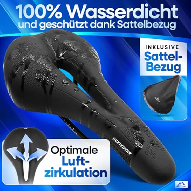 NEXTCOVER® Fahrradsattel - Das Original - Memory-Foam 3.0 für maximalen Fahrkomfort, ergonomisch, wasserdicht & atmungsaktiv, für Damen & Herren – Bild 4