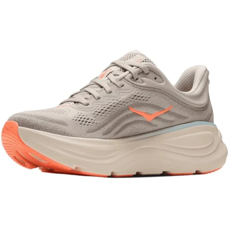 Hoka One One Bondi 9, Laufschuh mit hoher Dämpfung, River Rock Grey / Mineral Ore, Größe 42 – Bild 8