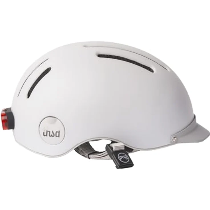 Thousand Chapter Metro L MIPS Fahrradhelm, Größe L 59-62 cm, Weiß, mit abnehmbarem Rücklicht und Premium-Visier – Bild 4