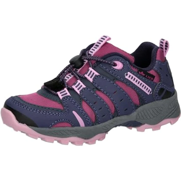 Lico Fremont Outdoorschuh, Wanderschuh mit Schnellschnürsystem und TPR-Laufsohle, schwarz – Bild 1