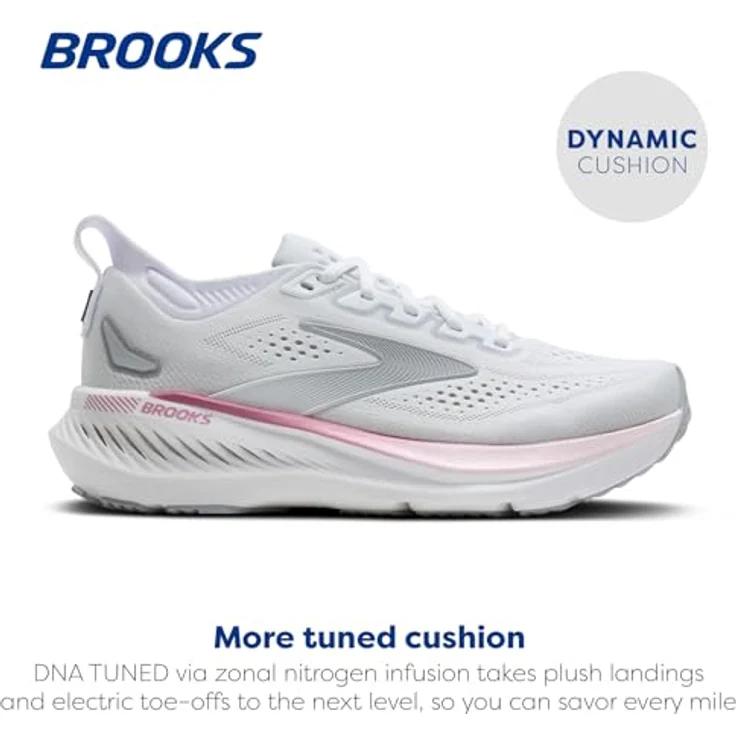 Brooks Adrenaline GTS 23, Stabile Laufschuhe für Damen mit GuideRails™-Technologie, atmungsaktivem Strickmaterial und Dämpfung, grau – Bild 2