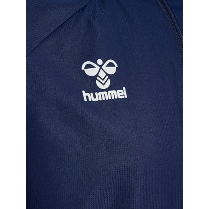 Hummel hmlLEAD 2.0 Allwetterjacke, strapazierfähig, wasserabweisend, verstaubare Kapuze, Blau, Größe L für Herren – Bild 3