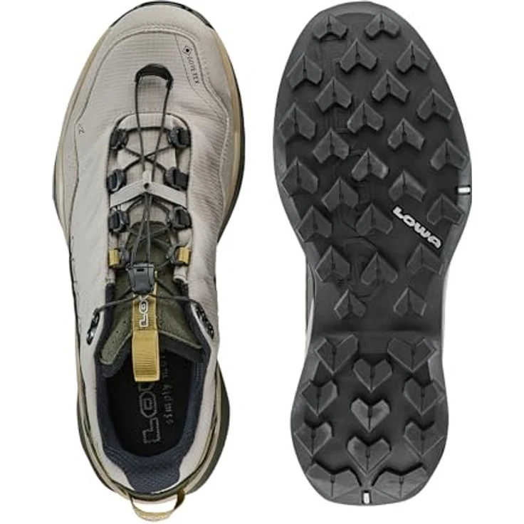 LOWA MADDOX PRO GTX LO SL, Outdoor-Wanderschuh für Männer, wasserfest, olive/sand, ideal für schnelles Wandern und Freizeitaktivitäten – Bild 7