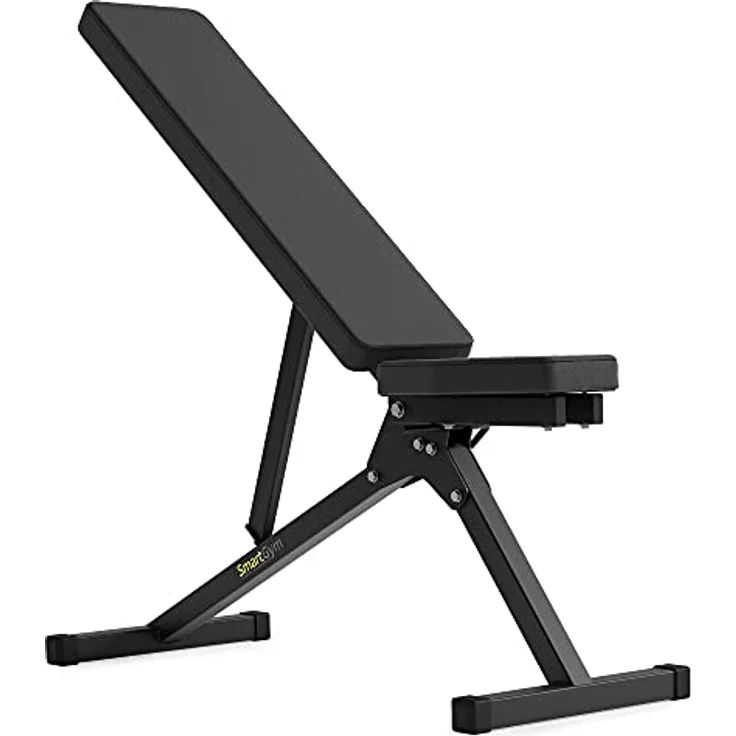 Marbo Sport Verstellbar Multifunktion Trainingsbank Schrägbank Weight Bench Schwarz SmartGym SG-11, Hantelbank mit 5 Rücken- und 3 Sitzlehnenwinkeln, ergonomische Polsterung – Bild 1