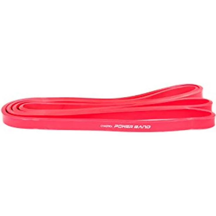 Gymstick Powerbands Licht-Rot, Pilates-Band aus 5-lagigem Latex, 208 cm, dehnbar bis 250%, 5 Widerstandsstufen – Bild 1