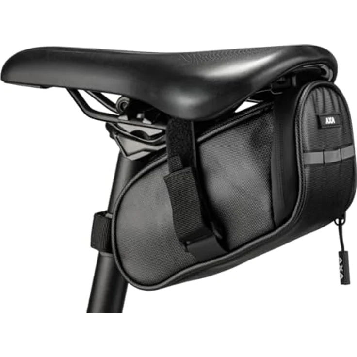 AXA Velotasche Satteltasche für Fahrräder, praktische Fahradtasche schwarz – Bild 3