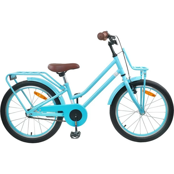vidaXL Kinderfahrrad 22 Zoll für 7-12 Jahre, Himmelblau, mit Laufradgröße 22 Zoll und Aufbauanleitung