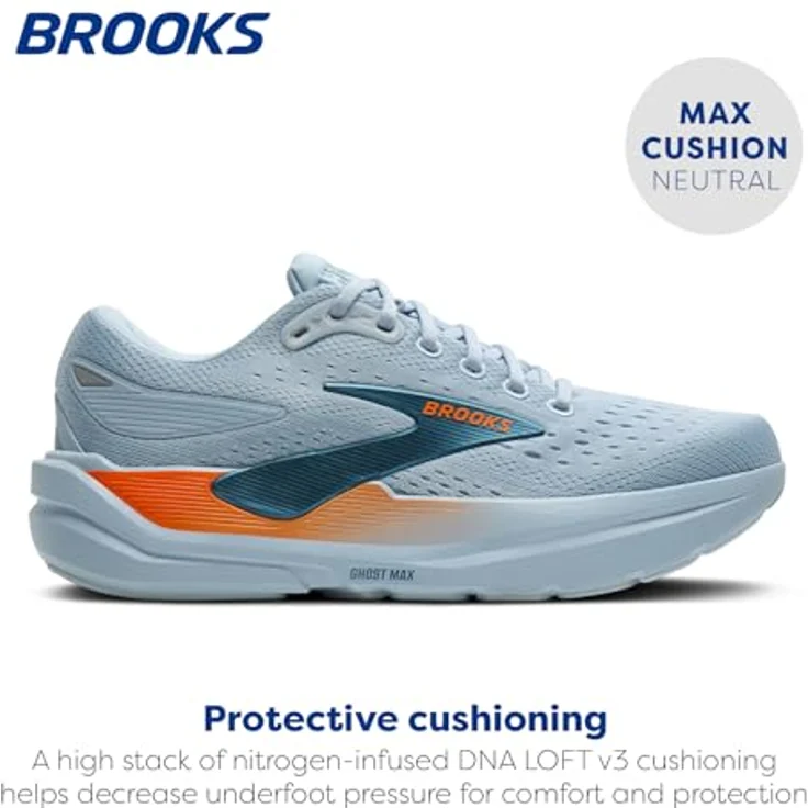 Brooks Ghost Max 3 Herren Running Laufschuhe, maximales Support, dicke Dämpfung, 47.5 EU – Bild 2