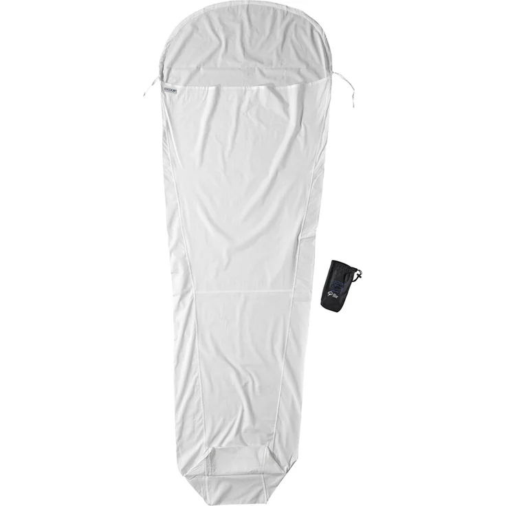Cocoon MummyLiner, Innenschlafsack aus biologischer Baumwolle, 241 cm, leicht und strapazierfähig, inklusive Packtasche