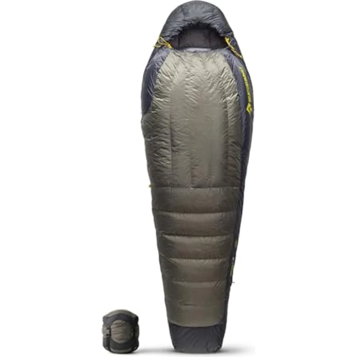 Sea to Summit Spark Pro -1°c, Ultraleichter Daunenschlafsack für 2-Jahreszeiten, lange Länge mit konturierter Mumienform und wasserabweisender Schale – Bild 1
