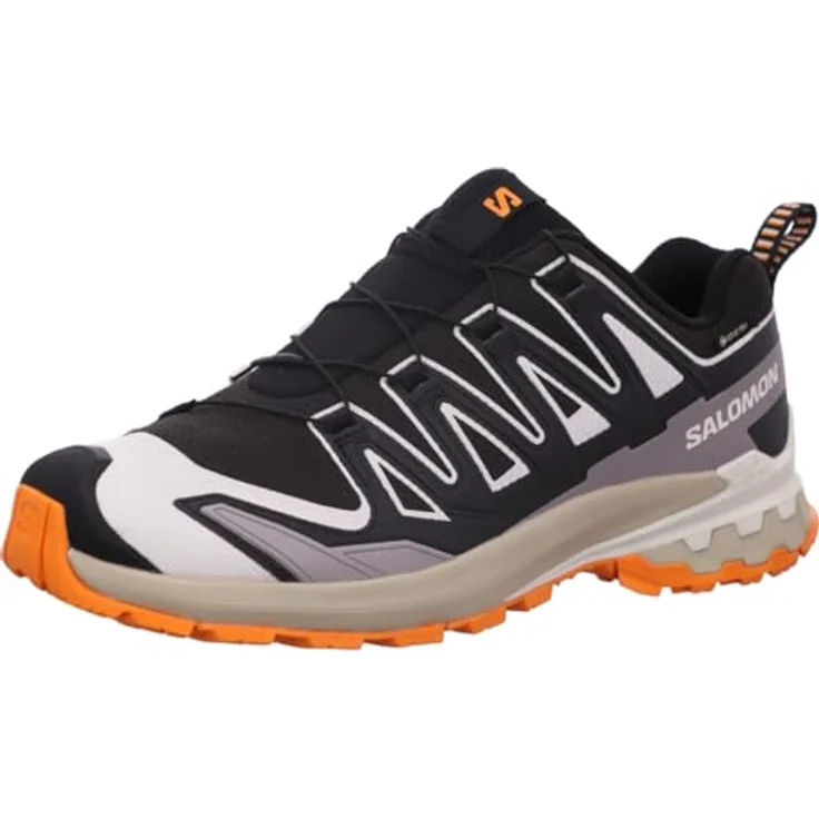 Salomon XA PRO 3D V9 GORE-TEX, Wanderschuhe in Black/Vanilla Ice/Turmeric, Größe 45 1/3, wasserdicht und atmungsaktiv – Bild 1