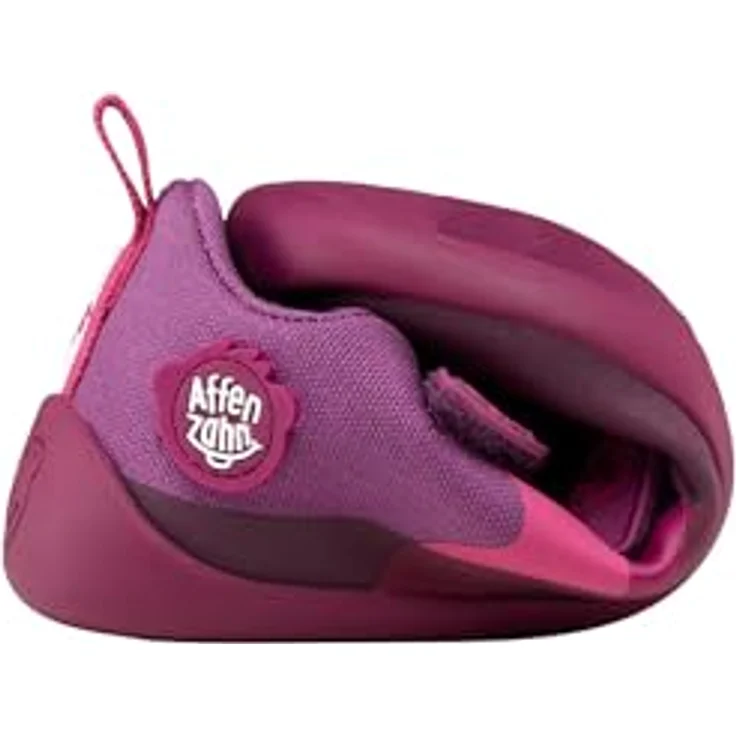 Affenzahn Kid's Barfussschuh Baumwolle Lucky, Kletterschuhe für Damen, rosa, Gummisohle, Klettverschluss, atmungsaktiv – Bild 6
