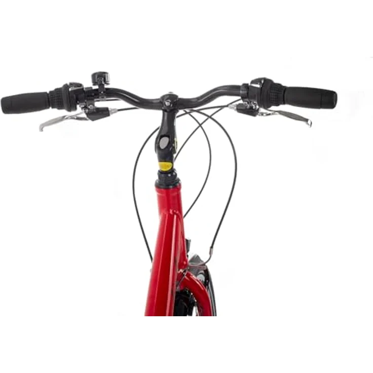 Ciclista Ponte Vecchio Wave Citybike Damen, 28 Zoll, 21-Gang Shimano Schaltung, Aluminiumrahmen, rot-schwarz, Größe 56 – Bild 5