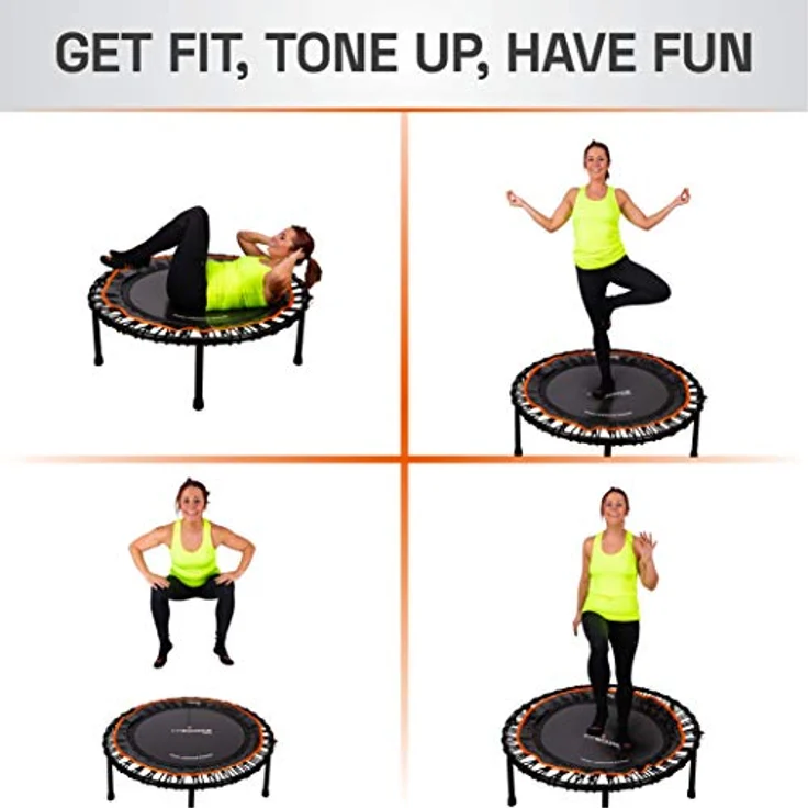 FIT Bounce PRO Bungee-Trampolin Patentvergabe | Faltbar, Leise, Schön Konstruiert Professionelles Minitrampolin für Erwachsene & Kinder | Inklusive DVD Online Workouts | Maximalgewicht 150kg – Bild 5
