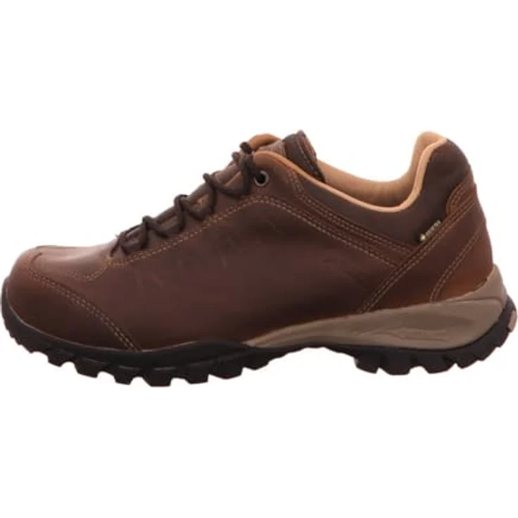 Meindl Herren Siena GTX, Wanderhalbschuh aus gewachstem Nubukleder mit GORE-TEX-Membran, dunkelbraun/marine, Komfortfit®-Fußbett, Größe 42 – Bild 2