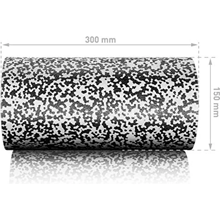 BODYMATE Faszienrolle Standard Mittel-Hart, 30x15cm, mit Gratis E-Book, Black/White – Bild 5