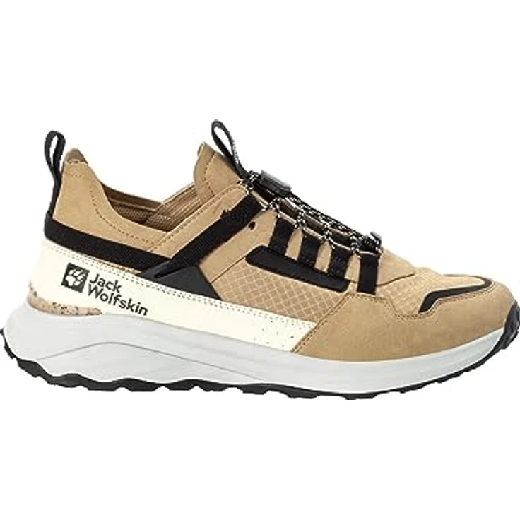 Jack Wolfskin Dromoventure Athletic Low M, Herren Wanderschuhe mit dämpfender EVA-Zwischensohle, Beige – Bild 1