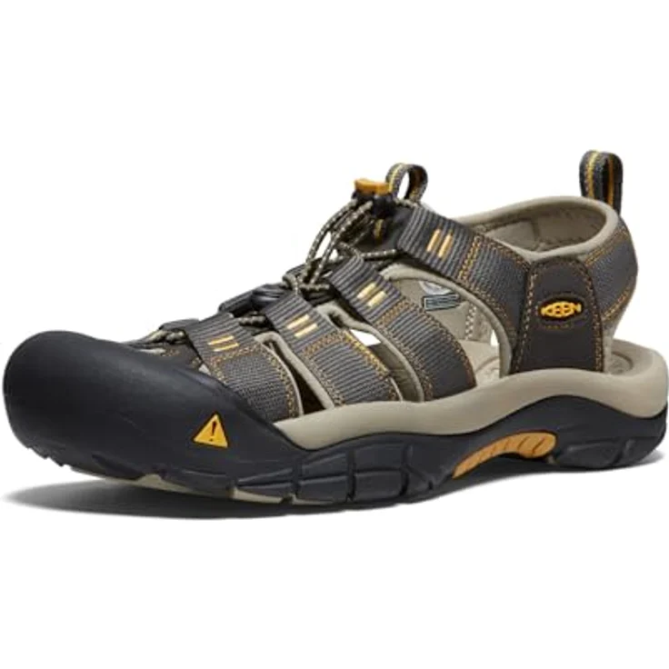 Keen Newport H2 Sandalen, Herren Wanderschuhe mit Schnellverschluss und KEEN.ALL-TERRAIN Sohle, Raven/Aluminum, Größe 42 – Bild 1