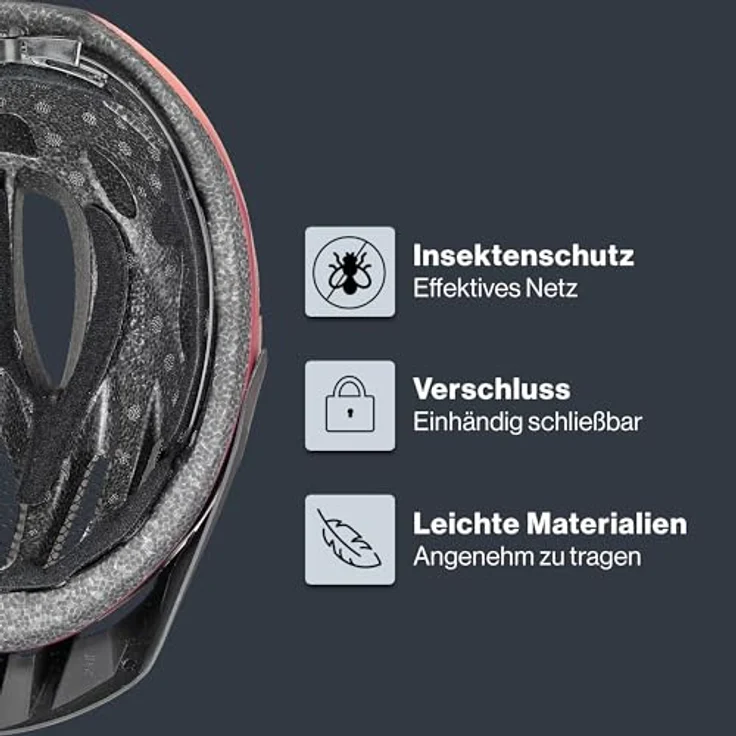 Uvex uvex viva 3, MTB Fahrradhelm in Plum-Grapefruit Matt, Größe 56-62 cm, sicher und komfortabel – Bild 3