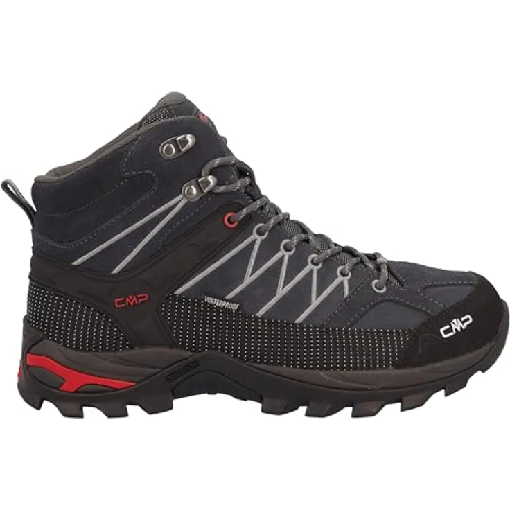 CMP RIGEL MID TREKKING SHOES WP, wasserdichter Wanderschuh mit gedämpfter EVA-Sohle und FullOn GRIP-Außensohle – Bild 1