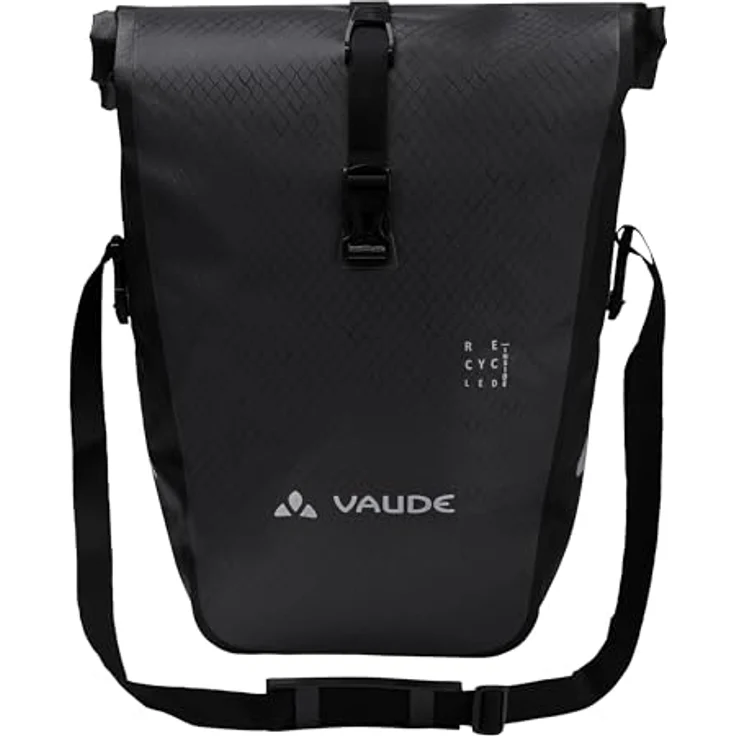 VAUDE Aqua Back recycelt Doppeltasche, Hinterradtasche für Kinderfahrrad, wasserdicht, 48 Liter, schwarz – Bild 5