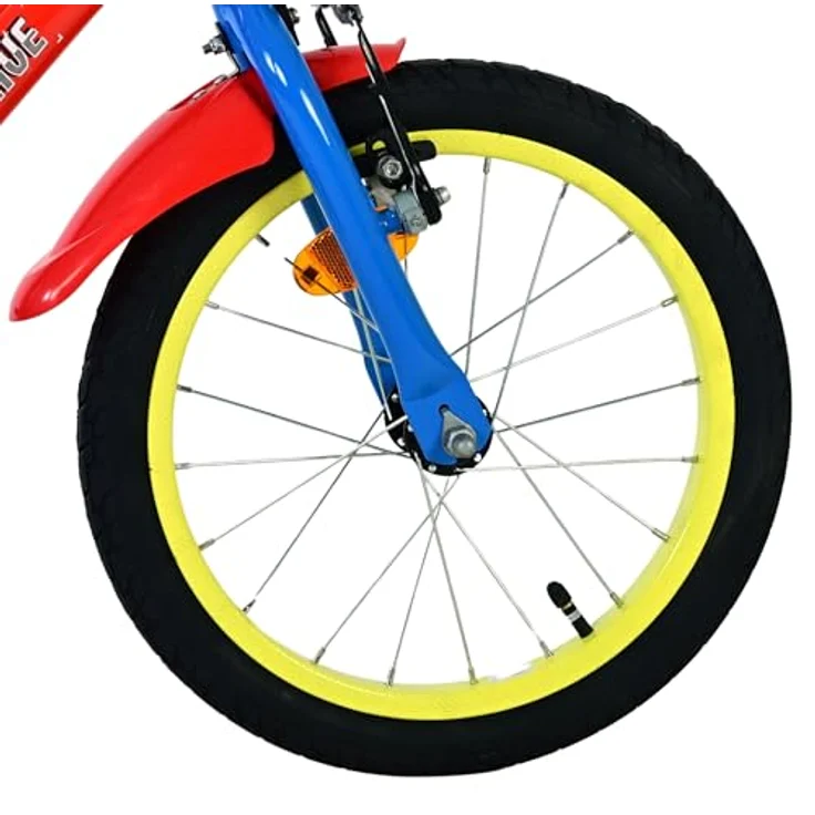 Volare Paw Patrol Kinderfahrrad, 16 Zoll, Rot, zwei Handbremsen, höhenverstellbarer Sattel und Lenker, für Jungen von 4 bis 6 Jahren – Bild 4