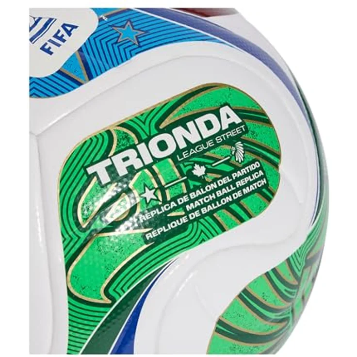 adidas Fußball Trionda League Junior, gewichtsreduziertes Trainingsspielgerät mit recycelter TPU-Oberfläche, verschleißfest und nahtlos verklebt – Bild 3