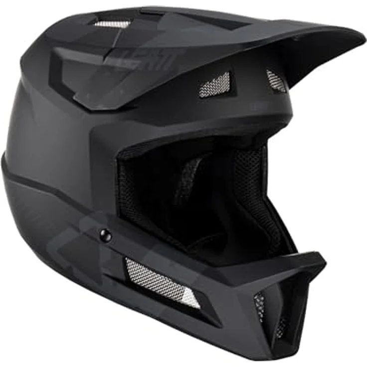 Leatt Helmet MTB Gravity 2.0 Stealth, Vollgesichtshelm mit 360°-Turbinen-Technologie, XS – Bild 1
