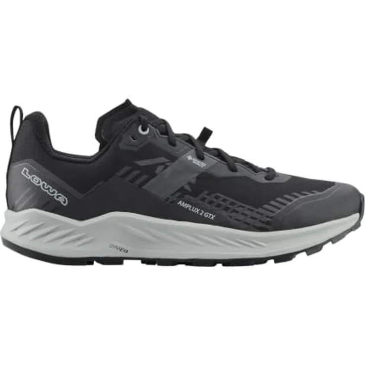 LOWA® AMPLUX 2 GTX Herren Trailrunningschuhe, wasserdicht, grau/schwarz, Größe 43,5 – Bild 1