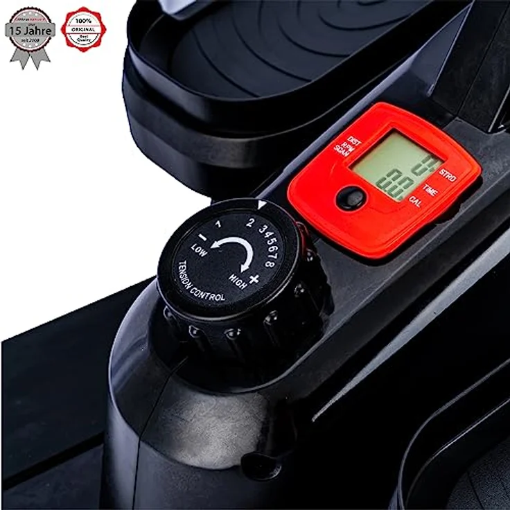 Ultrasport Mini Crosstrainer, effektiver Beintrainer mit abnehmbarem Trainingscomputer, kompakter Heimtrainer für Home Office, Büro, Senioren etc., 8 Schwierigkeitsstufen – Bild 3