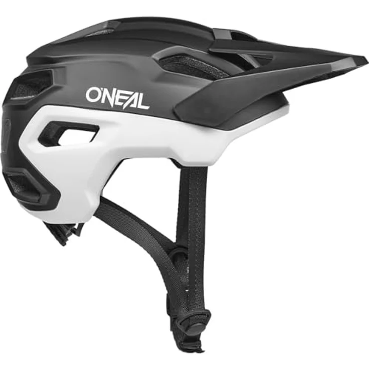 O'Neal Casque Trailfinder Evo Solid V.26, Enduro Fahrradhelm mit Quin Ready Technologie, schwarz/weiß, Größe L/XL – Bild 4