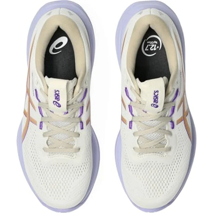 Asics Gel-Cumulus 28, Allround-Laufschuhe für Damen mit hervorragender Dämpfung, Oatmeal/Fresh Air, Größe 39 – Bild 4