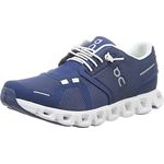 ON Cloud 5 Denim, Laufschuhe für Damen mit gutem Halt, Synthetik-Obermaterial, weiß