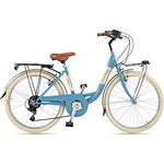 Via Veneto by Canellini Retro Vintage Fahrrad Mädchen Junior 24 (Hellblau) - Italienische Herstellung, für Mädchen im Alter von 10 bis 12 Jahren, zu 99% montiert geliefert