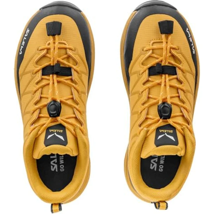 Salewa Kid's Wildfire 2, Mädchen Wanderschuhe mit Pomoca-Aussensohle, Gelb, PFC-frei – Bild 6