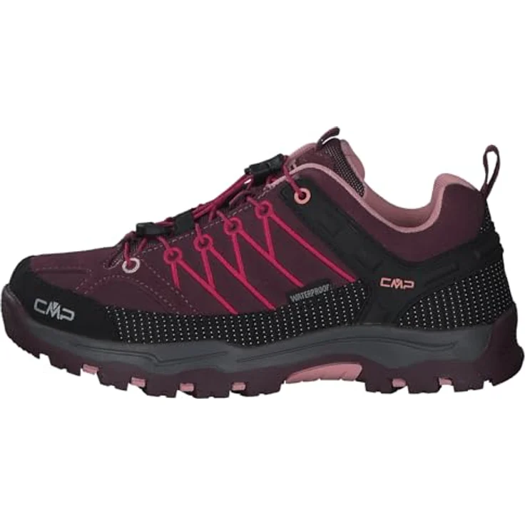 CMP KIDS RIGEL LOW TREKKING SHOES WP, wasserdichte Wanderschuhe für Kinder mit Schnellverschluss und profiliertem Gummi-Sohle – Bild 2