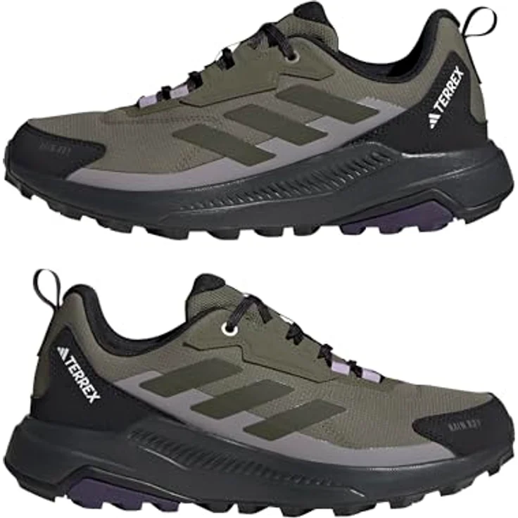 adidas Terrex Anylander R.rdy W, Wanderschuhe mit RAIN.RDY Technologie, grau/schwarz, Größe 5,5 – Bild 7