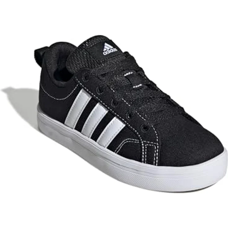 adidas Vs Pace 2.0 K, Laufschuhe für Kinder mit weichem Synthetik-Obermaterial und Gummiaußensohle, cblack/ftwwht/cblack, Größe: 4.5 – Bild 3