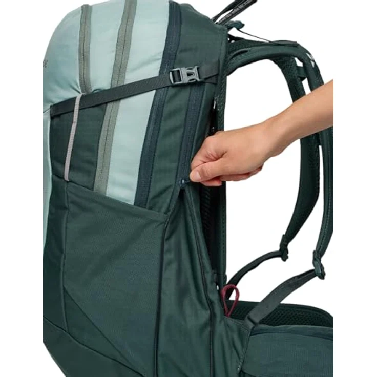 VAUDE Women's Wizard 22+4, Multifunktionaler 22+4 Liter Wanderrucksack mit ergonomischen Schultergurten und erweiterbarem Volumen, recyceltes Polyamid – Bild 4