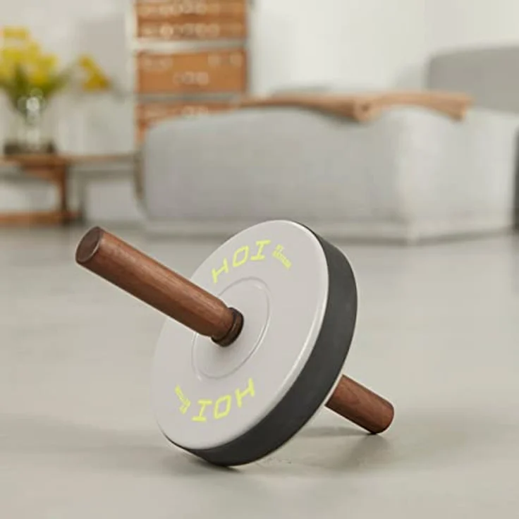 KETTLER Sport AB Wheel BAUCHROLLER | Anti-Rutsch-Band | Griffe aus geöltem Nussholz – Bild 4