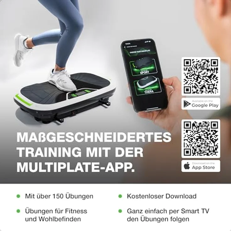 Donnerberg® Vibrationsplatte 3D THERA MP-888 für effektives Ganzkörpertraining, inklusive Zubehör, in Schwarz – Bild 3