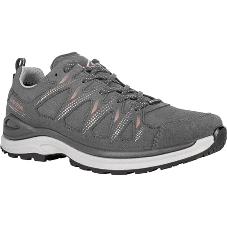 Lowa Innox Evo II GTX, All-Terrain Wanderschuh aus Textil/Mikrofaser, wasserdicht, asphalt/lachs, Modell 2024 – Bild 4
