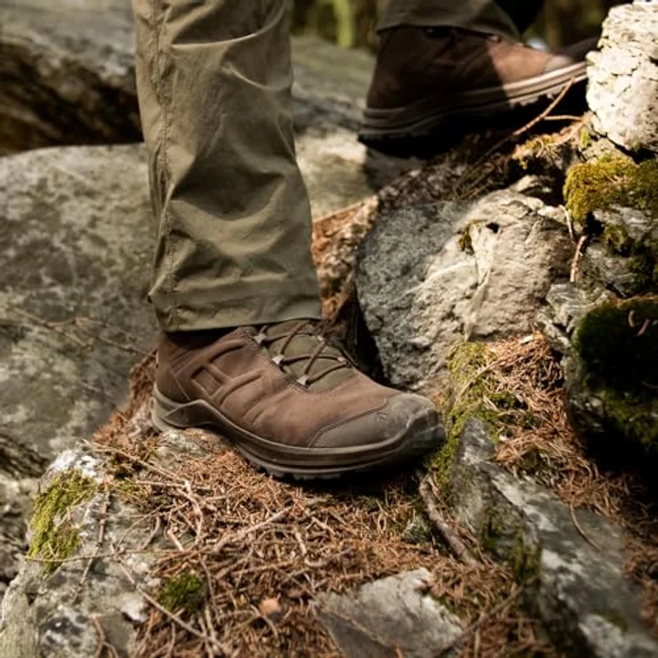 Haix Black Eagle Nature GTX Mid, Herren Wanderschuhe aus Nubukleder, wasserdicht, braun, Größe 45 – Bild 5