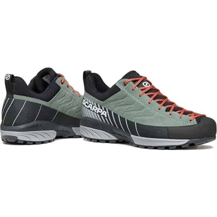 Scarpa Women's Mescalito, leichter Approachschuh aus wasserabweisendem Veloursleder, grau, 330 g, mit Vibram Litebase Sohle für optimale Traktion – Bild 9